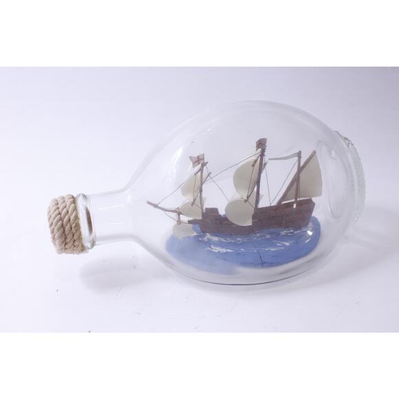 Deliverance, Ship in a Bottle, Impossible Bottle, 9 inches, Decorative, - Picture 1 of 3